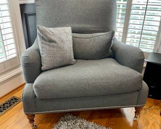 Fantastic grey flannel chairs like new by Lillian August