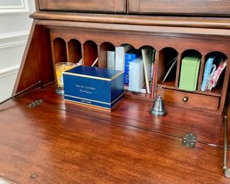 Great Secretary bookcase, with desk and storage--not too large good size