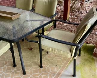 We have a wonderful collection of outdoor furniture, accessories, statues, pots, benches, a Weber grill with copper color steel case, two propane tower heaters and the list goes on and on.
