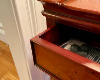 Another amazing small side stand with many drawers all are lined and could be used for jewelry or small unique collectibles