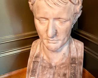 Napoleon as Ceasar Bust Sculpture after Antonio Canova; large size