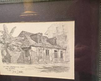 Signed artwork throughout the home