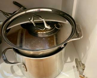 Cook service All-Clad Pots, Pans, everything you can every want and all like brand new.