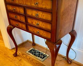 Another amazing small side stand with many drawers all are lined and could be used for jewelry or small unique collectibles