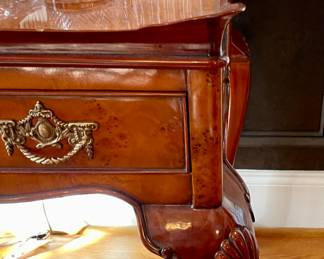 One of the most beautiful tea tables we have had, fantastically carved and exceptional finish
