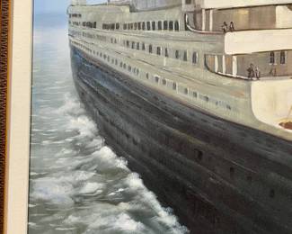 Your own Titanic painting, this is an over mantle painting