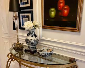 Signed artwork throughout the home