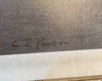 Canvas signed artwork
