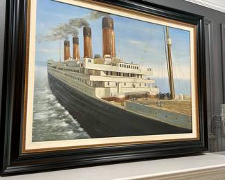 Your own Titanic painting, this is an over mantle painting