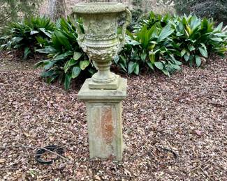 We have a wonderful collection of outdoor furniture, accessories, statues, pots, benches, a Weber grill with copper color steel case, two propane tower heaters and the list goes on and on.