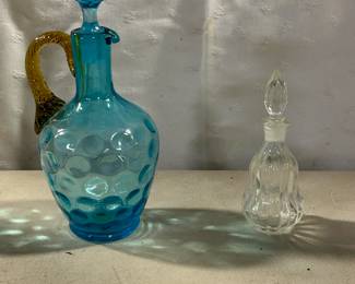 Blue decanter