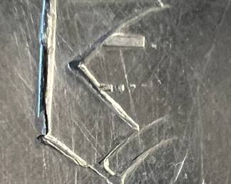 Vtg Canterbury Hammered Aluminum Celtic Design Platter