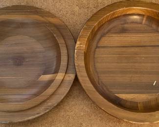 Vintage Wood Bowl w Lid