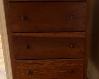 Vintage Wood Chest of Drawers