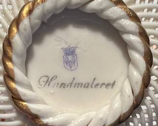 German Hand Painted Porcelain Bowl