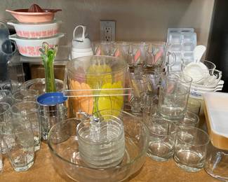Vintage Pyrex, Vintage Ice bucket, Glassware, ...