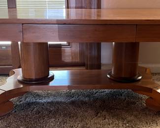 Vintage Library Table w Drawer converted to a Coffee Table