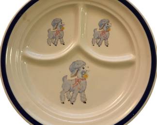 Home Laughlin China Child's Divided Plate