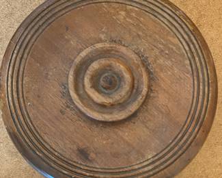 Vintage Wood Bowl w Lid