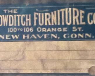 Bowditch Furniture Co Antique/Vintage Spool Legged Side Table/Game Table/Dining Table