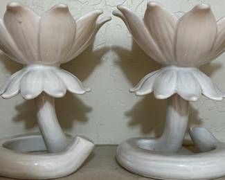 Vintage Fitz & Floyd Votive, Tea Light Candle Holder Water Lily Japan