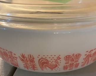 Rare Vintage Pink Amish 1 Pint Pyrex