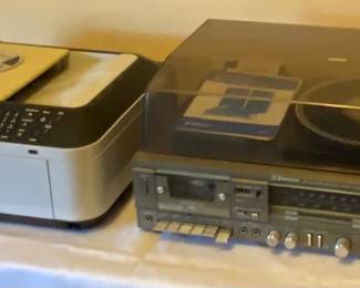 Canon Pixma MX340 Wireless Office All-in-One Printer (no power cord), Vintage Emerson AM/FM Stereo Cassette Record Player M2430