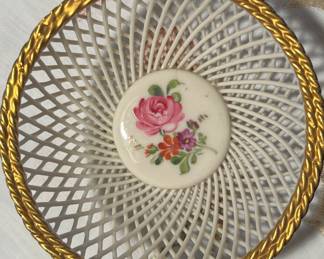 German Hand Painted Porcelain Bowl