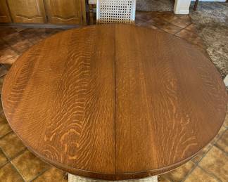 Oak Claw Foot Table w 6 Chairs (Table can be purchased without the Chairs)