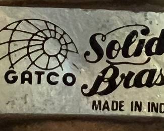 Gatco Solid Brass Made in India Salt & Pepper
