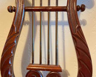 Vintage Regency Duncan Phyfe Style Harp Back Lyre Back Dining Chairs