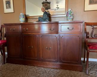 Mahogany/Cherry Breakfront