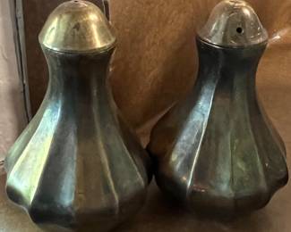 Gatco Solid Brass Made in India Salt & Pepper