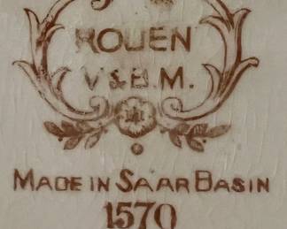 Rouen Diving Plate Made in Saar Basin