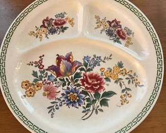 Old Abbey Ware Made in Saar Basin Divided Plate