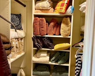 CLOSET FULL OF LINENS.,