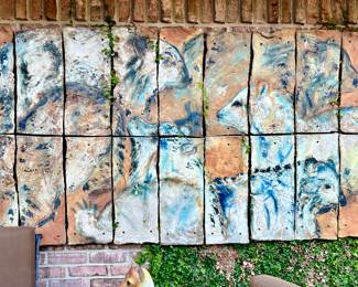 Living Clay, "Priscilla Hoback" art tiles for sale! Santa fe artist.