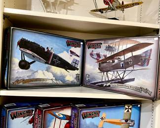High-quality Wingnut Wings model airplane kits, WWI.