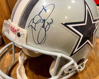 Signed Emmitt Smith Cowboys helmet