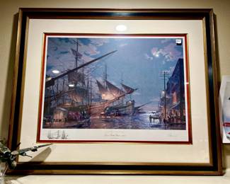 Signed print, John Stobart, New York.