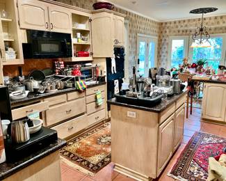 Stocked kitchen full of quality items.