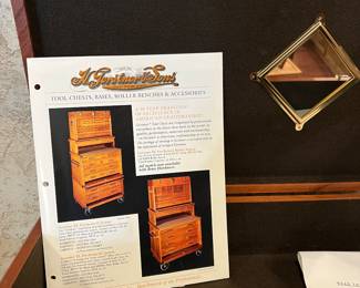 H. GERSTNER & SONS, DAYTON, OH WOODEN AND BRASS TOOL CHESTS, HAND-MADE.