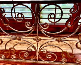 Love the wrought iron design