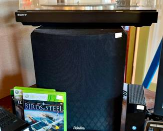 Sony turntable, record player, Definitive speaker