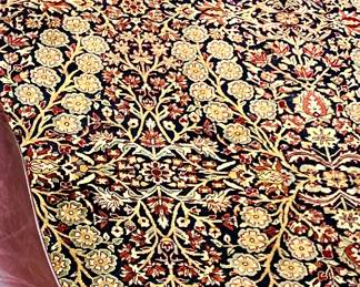 Large Persian hand-knotted wool rug.  Beautiful!