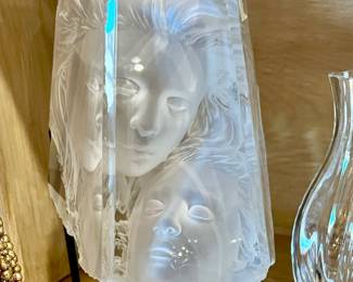 Michael Wilkinson "Temple Fragment" acrylic sculpture.  Retails for $2500.