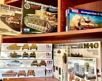 Tamiya WWII model tanks