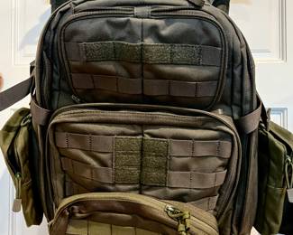 Lots of different backpacks.