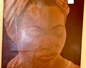 Warwick McDonald oil painting, Black Americana.