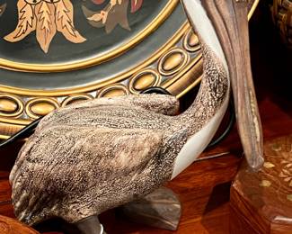 Brian Arthur ceramic pelican.  collectible.